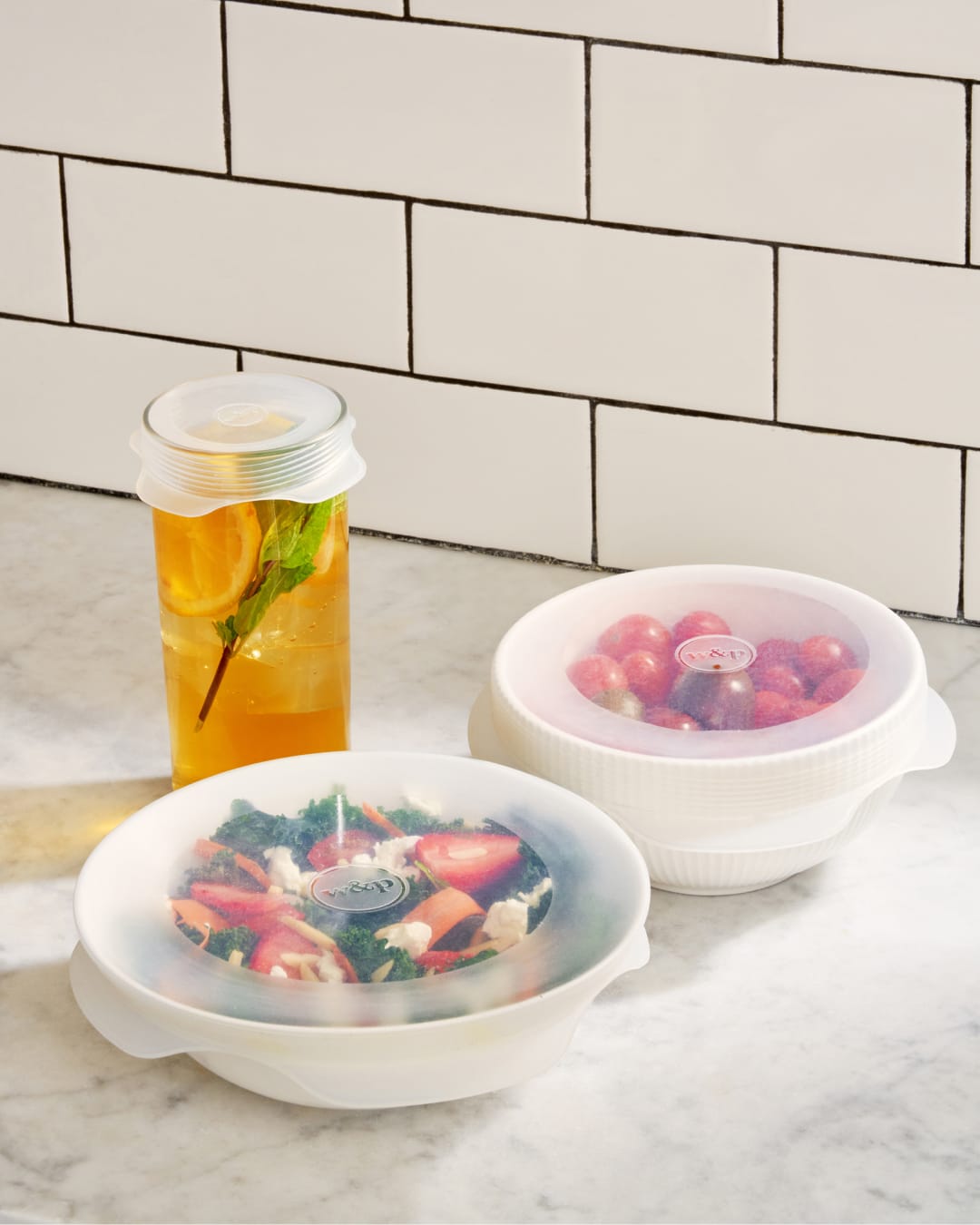 3-Piece Reusable Stretch Lids - Round Set